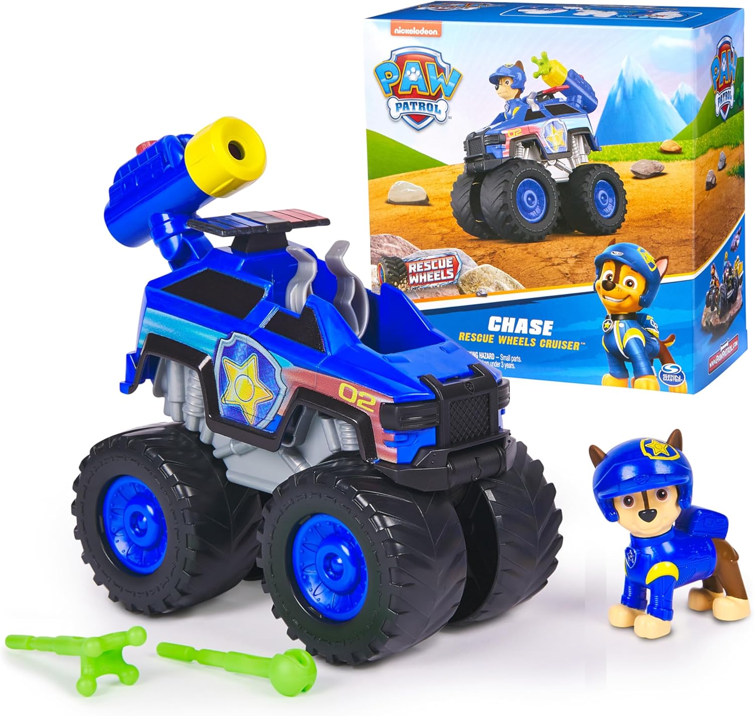 Paw Patrol: Rescue Wheels Chase’s Cruiser, Toy Truck with Projectile Launcher and Collectible Action Figure, Kids Toys for Boys & Girls Ages 3 and up 24hrsmart